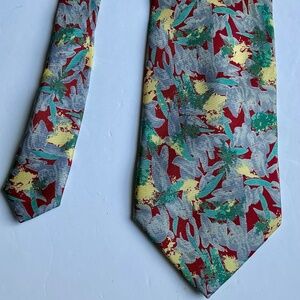 Trussardi ACTION , lovely colourful print all Silk Tie.Made in Italy 🇮🇹